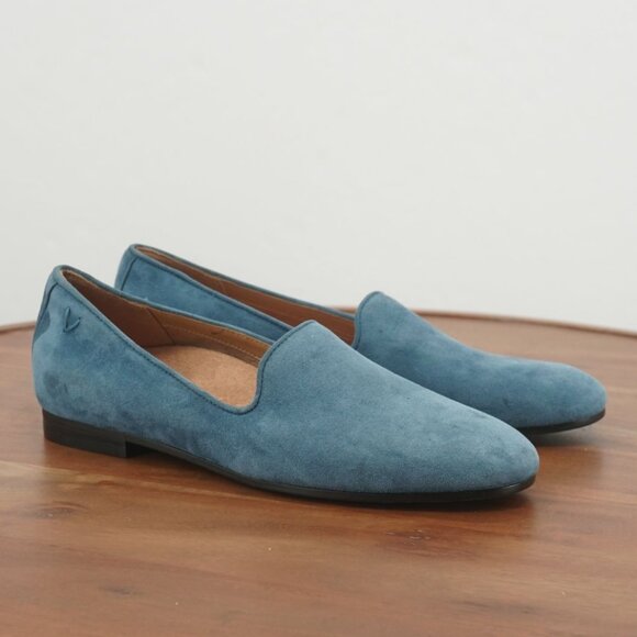 Vionic Blue Suede Loafers - Picture 1 of 10